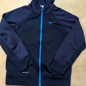Nike navy blue full zip hoodie